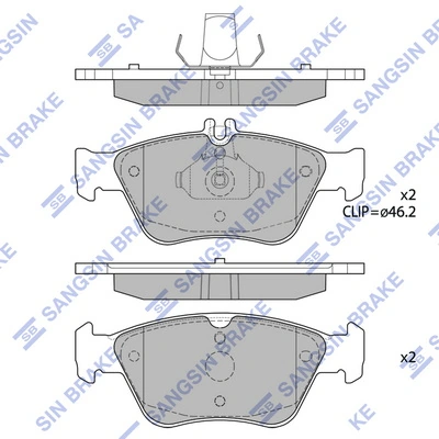 Передние тормозные колодки LP1008 GPD