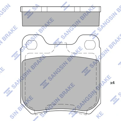 90487271 General Motors Колодки тормозные дисковые комплект