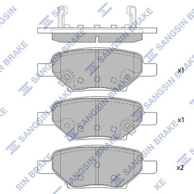25864605 General Motors Колодки тормозные дисковые комплект