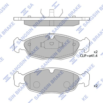 Передние тормозные колодки 1446226 Ford