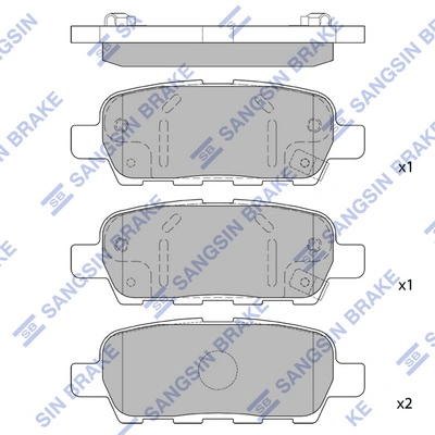Compre Sapatas do freio traseiras de disco Nissan X-Trail 