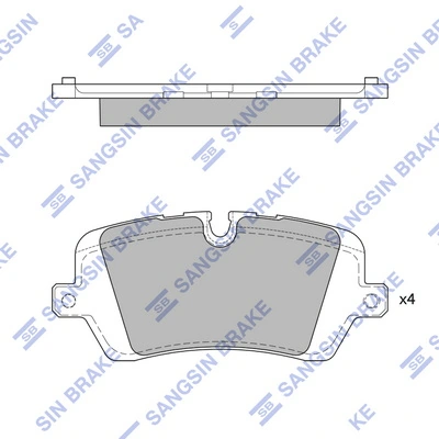  Задние тормозные колодки Land Rover Range Rover 4
