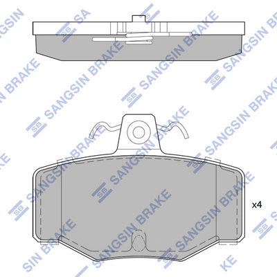 Колодки дисковые  Mintye MP3206 цена, от 14.64 USD
