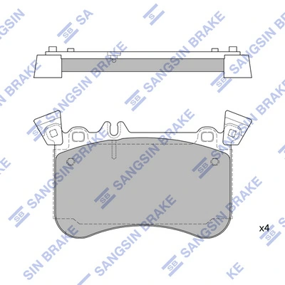 1254076 General Motors Колодки передние