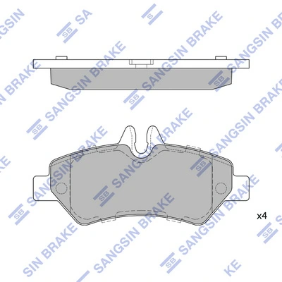 Задние дисковые колодки Magneti Marelli PF0300