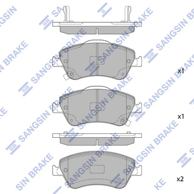 Купить A685MXBP Maxpart Колодки тормозные