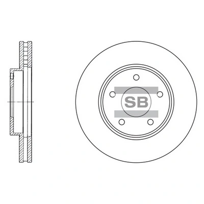 Disco do freio dianteiro Nissan Primera P12