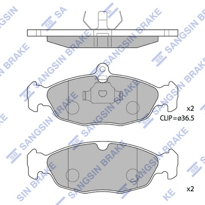 Купить 1446226 Ford Колодки тормозные