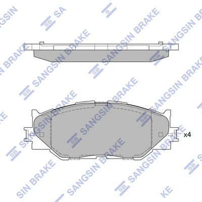  Передние тормозные колодки Lexus IS 