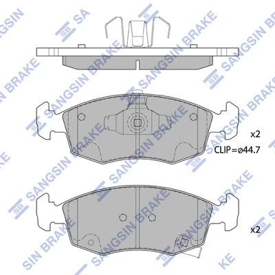 Передние тормозные колодки PF0428 Magneti Marelli