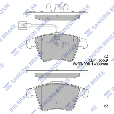 Тормозные колодки Polcar S700412