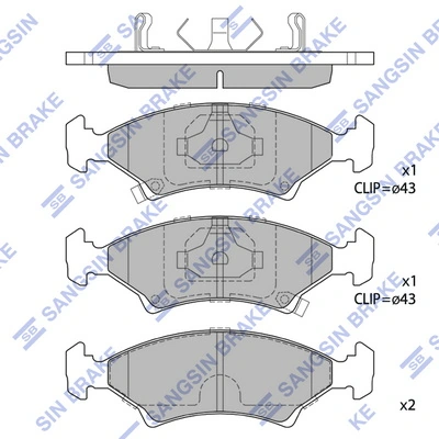 Передние тормозные колодки QF0602 Q-top