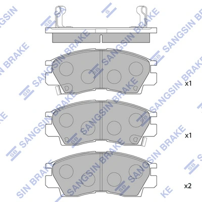 Тормозные колодки Chrysler MB895072
