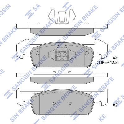 Передние тормозные колодки 5040200 Autotechteile