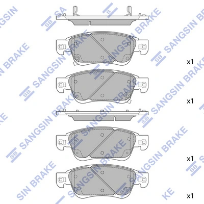 AY040NS143 Nissan/Infiniti Колодки передние