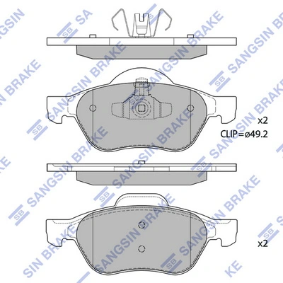 Тормозные колодки Nissan/Infiniti 7711946199