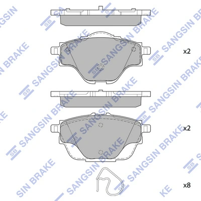 Задние тормозные колодки 302428 VALEO