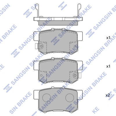 Задние тормозные колодки BR0928 AMP/Paradowscy