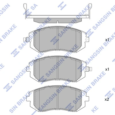 Compre Sapatas do freio dianteiras de disco Subaru Impreza 2