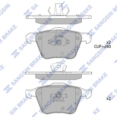 Передние тормозные колодки DP31690C EBC Brakes