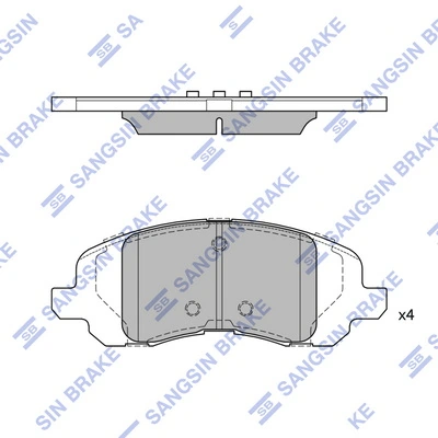 Купить K68035576AB Fiat/Alfa/Lancia Колодки тормозные