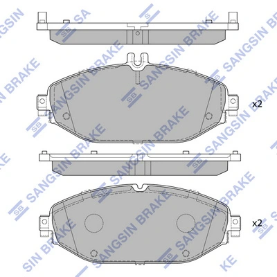 Колодки Mercedes C седан (W205) (2013 - 2021) цена, от 79.37 USD