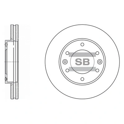 Disco do freio dianteiro Hyundai H-1 STAREX TQ