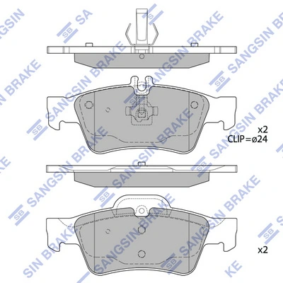 Z231116 Power Stop Колодки тормозные дисковые комплект