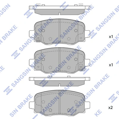 Колодки тормозные дисковые комплект на Jeep Cherokee  KL