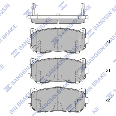 Купить EC1079R ECO Gold Колодки тормозные задние, дисковые