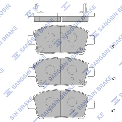 Тормозные колодки Грей Вол Ховер М4 