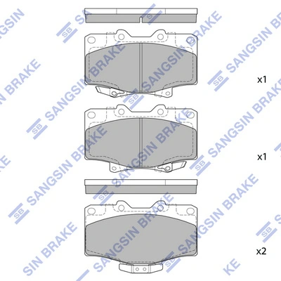 Колодки передние на Toyota 4 Runner  N130