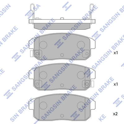 Колодки тормозные дисковые комплект на Nissan Almera I N15