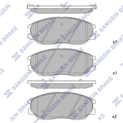 Колодки передние на Hyundai H-1 STAREX Starex 