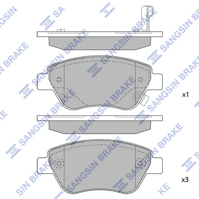 Тормозные колодки Simer SI8122