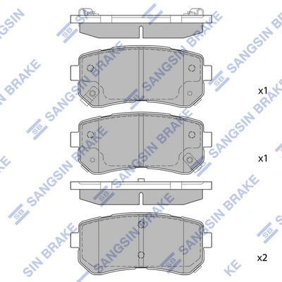 Compre Sapatas do freio traseiras de disco KIA Picanto 2