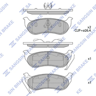 Купить PRP1063 Protechnic Колодки тормозные задние, дисковые
