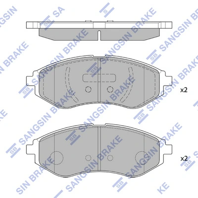 Передние тормозные колодки R14002 Tangun