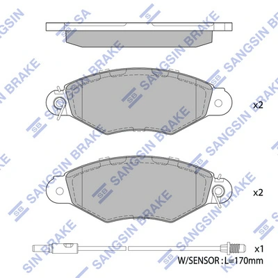 Sapatas do freio dianteiras de disco para Renault Kangoo I KC0, KC1
