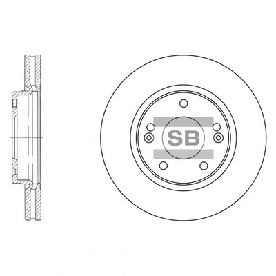 BS0986479124 Bosch Диск тормозной передний