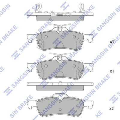 Колодки дисковые  Toyota Yaris хэтчбек (SP90) (2005 - 2011) цена, от 18.81 USD