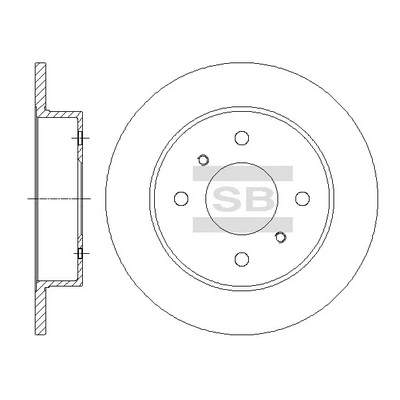 Disco do freio traseiro Nissan Almera II N16
