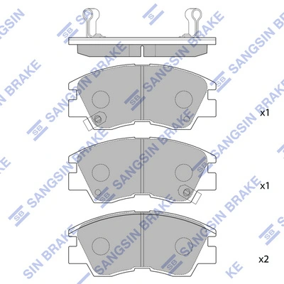 Колодки Mintye MP233J цена, от 13.94 USD