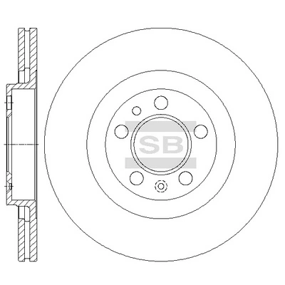 Диск тормозной передний на Volkswagen Beetle  9C1, 1C1, 9G1
