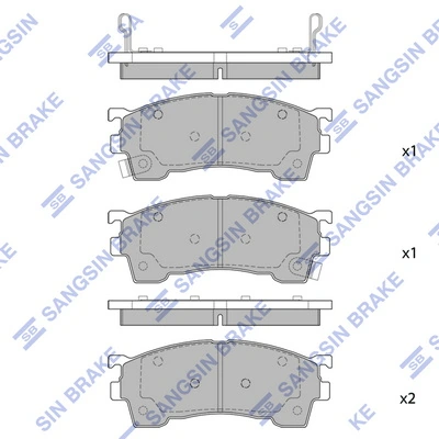 Передние тормозные колодки FR257091 ASM