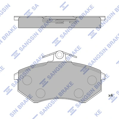 1132151E01 Nissan/Infiniti Колодки передние