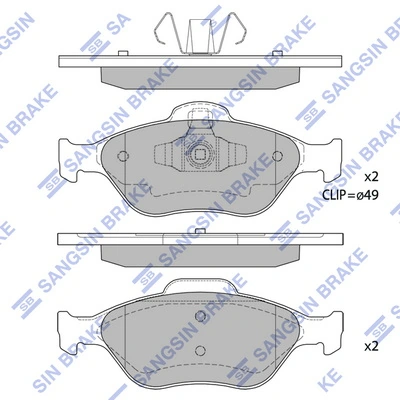 Тормозные колодки AYD 1160037BA
