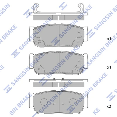 Колодки дисковые  Hyundai/Kia 583023EUOO цена, от 19.00 USD