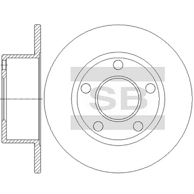  Disco do freio traseiro Volkswagen Passat B5 carrinha (3B5) (1997 - 2001) B5