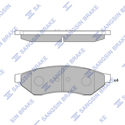 Колодки дисковые  Hexen DBS3316 цена, от 13.92 USD